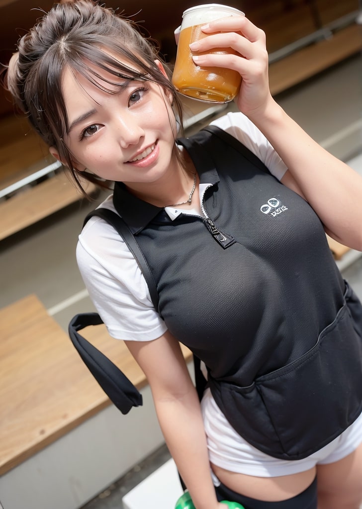 【リアル】球場の売り子ってこんなに過激なの!?エッチな格好してる売り子のリアルAIエロ画像