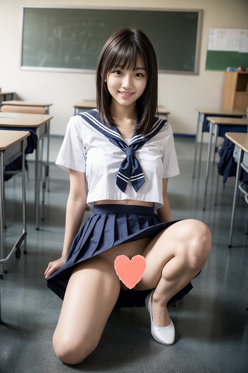 【リアル】学校で大胆露出するJK///この女子校ではエッチなところを見せるのが流行ってる【AIエロ画像】