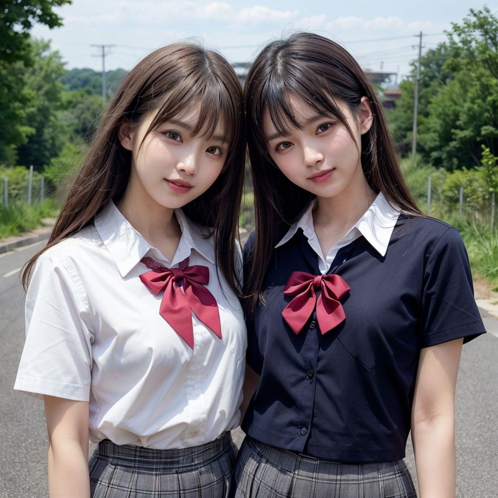 【リアル】おっぱい見せて!制服JKに胸を見せてもらうリアルAIエロ画像