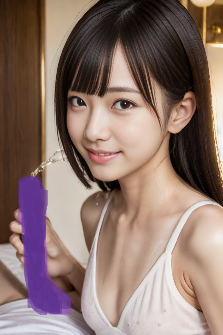 【リアル】みんなが羨む巨乳JKと全裸露出デート→ベッドでえっち！【リアルAIエロ画像】