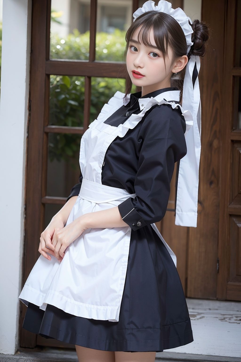 【リアル】メイドが嫌がりながら性処理してくれるリアルAIエロ画像