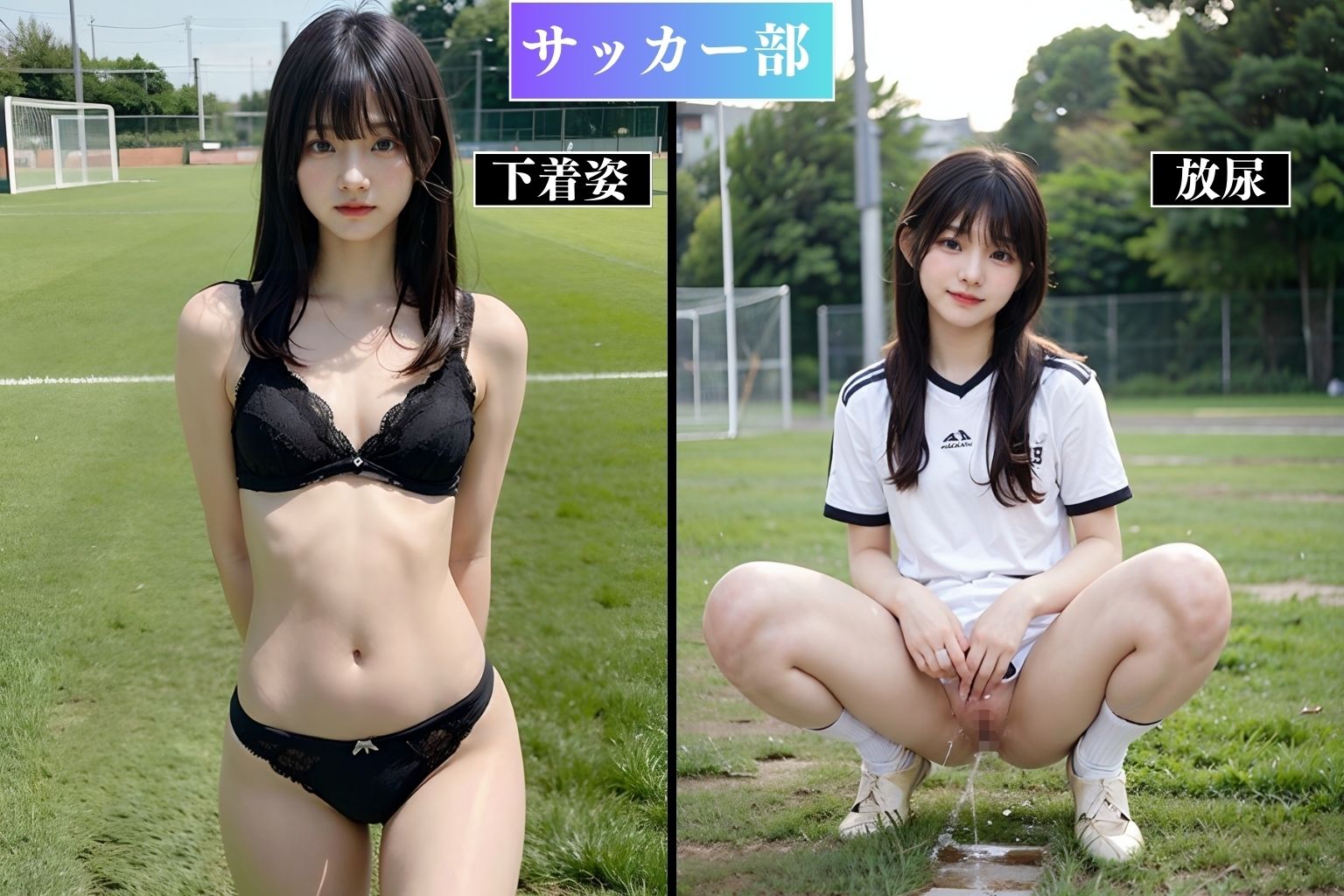 【リアル】JKが部活中にエッチなことしちゃうリアルAIエロ画像