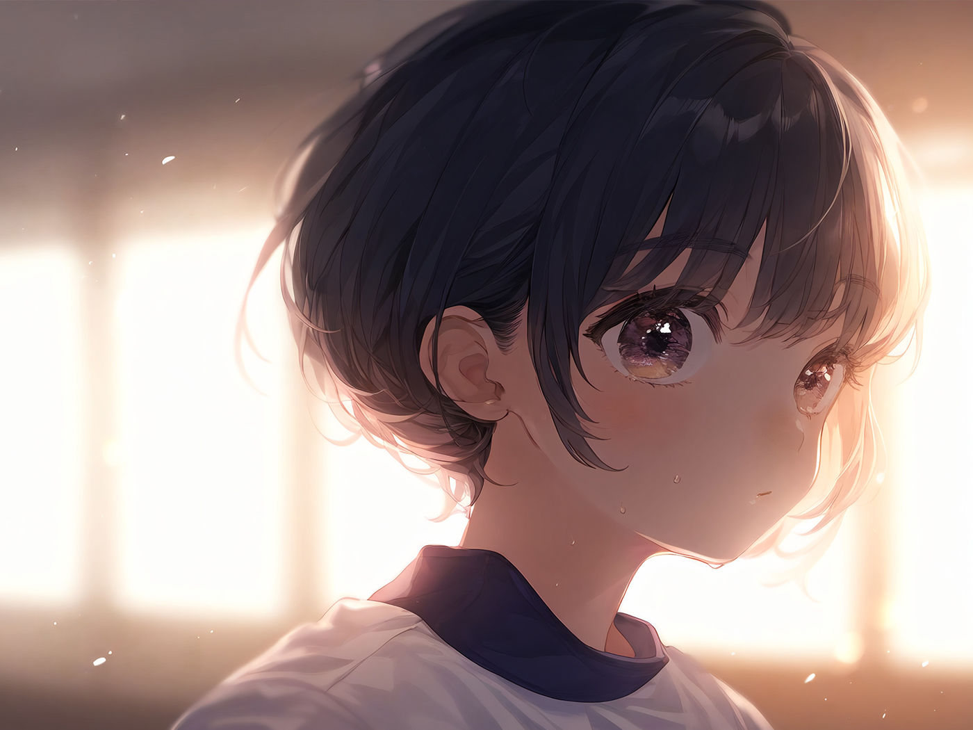 【二次元エロ画像】体操服を着た美少女JCのCGエロ画像