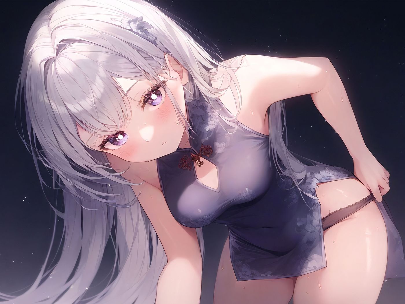 【二次元エロ画像】チャイナドレスのCGエロ画像
