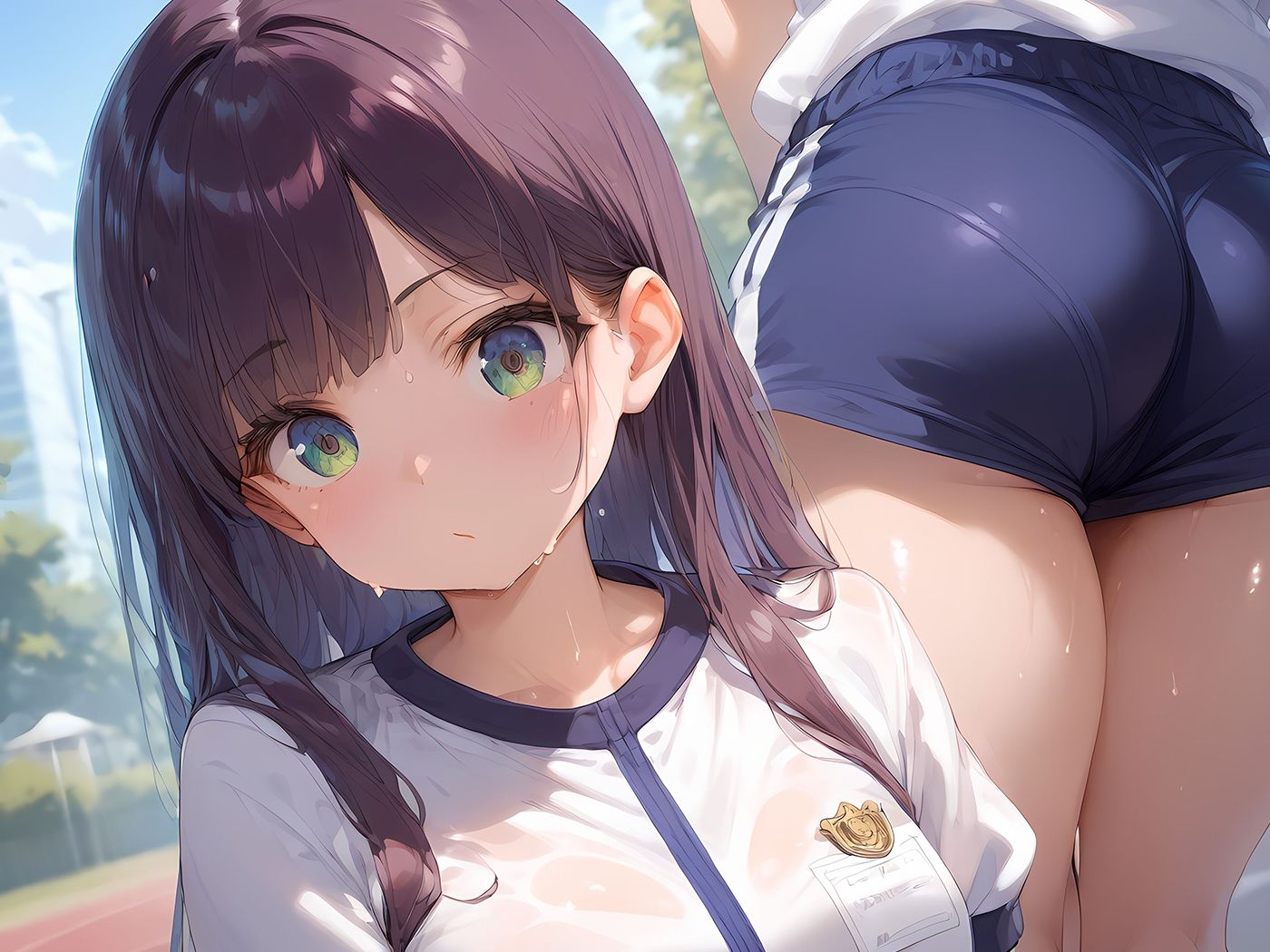 【二次元エロ画像】パイパン美少女JCのCGエロ画像(パート2)