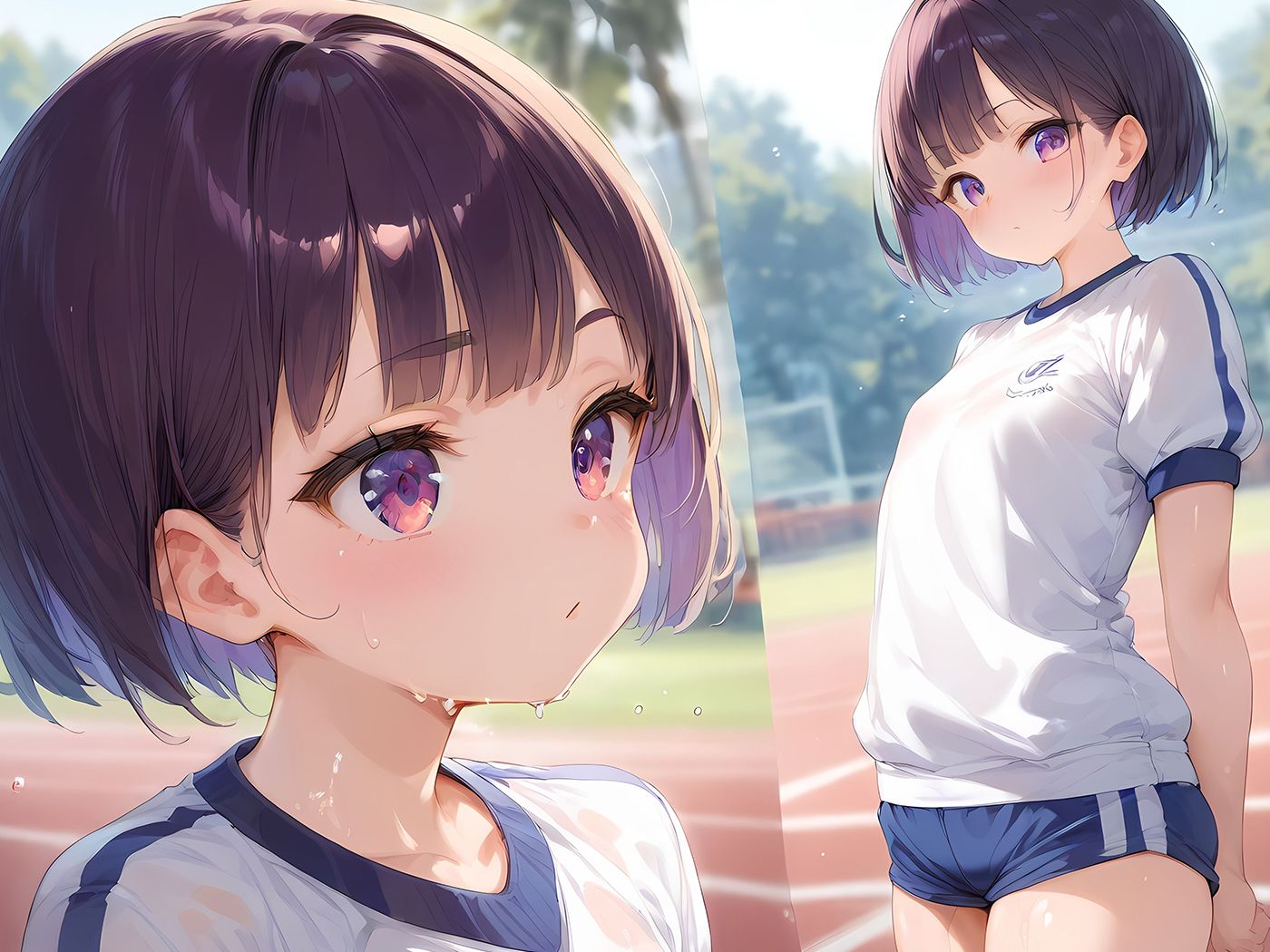 【二次元エロ画像】パイパン美少女JCのCGエロ画像(パート2)