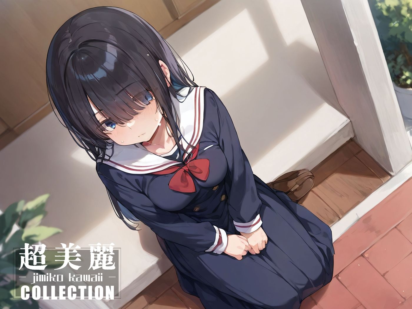 【二次元エロ画像】地味な女の子はセックスがお好き。地味子のエッチなCGエロ画像