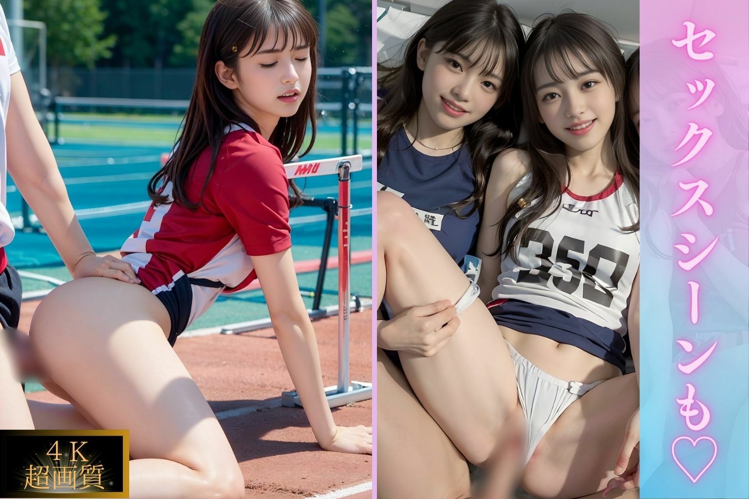 【リアル】陸上部JKのリアルAIエロ画像