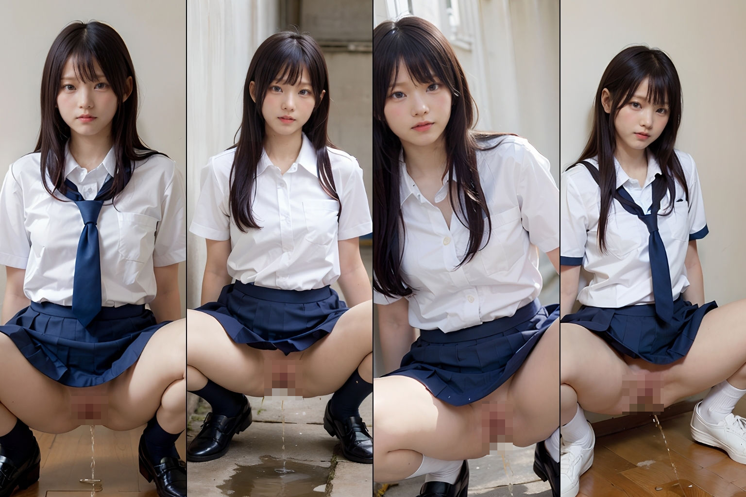 【リアル】制服JKのリアルAIエロ画像(パート2)