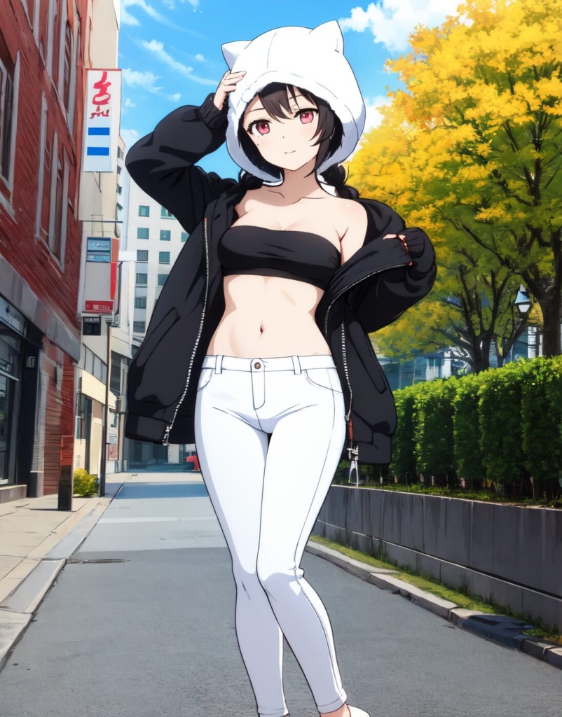 【独占・二次元】おしゃれな女の子が露出するオリジナルCGエロ画像