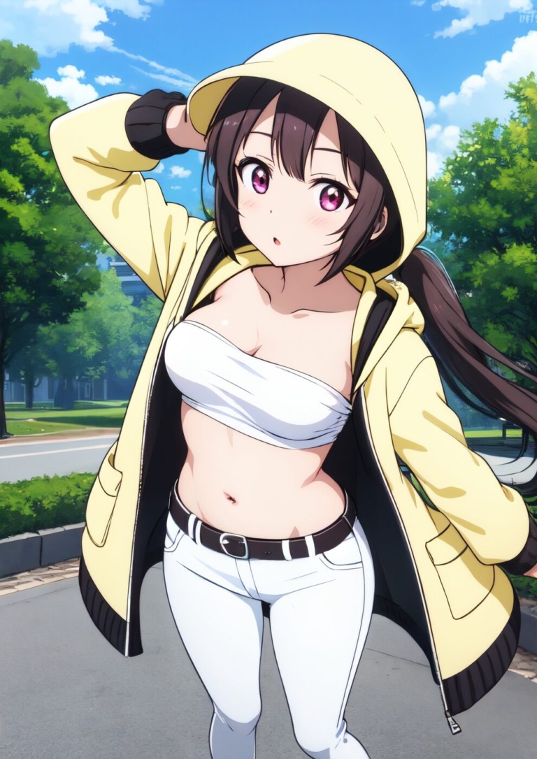 【独占・二次元】おしゃれな女の子が露出するオリジナルCGエロ画像