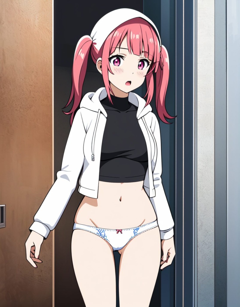 【独占・二次元】おしゃれな女の子が露出するオリジナルCGエロ画像