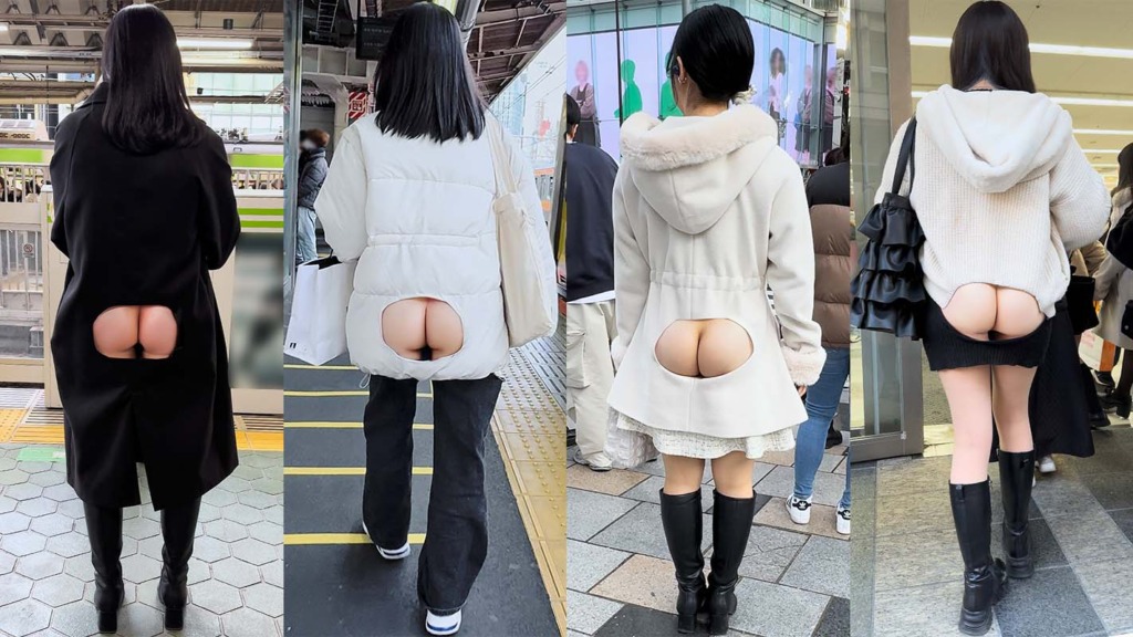 【リアル系】お姉さんを透視してお尻を見ちゃうAIエロ画像