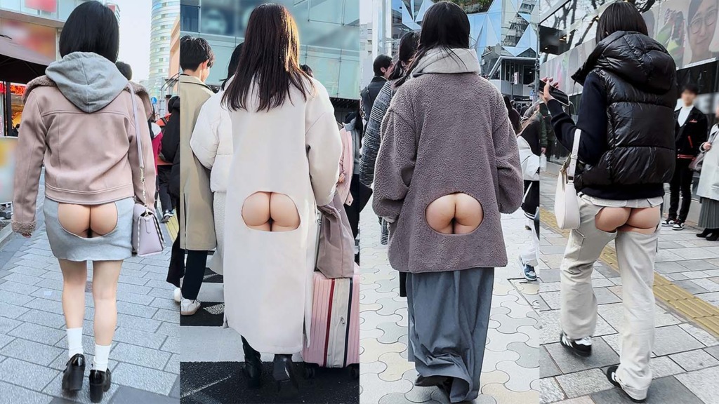 【リアル系】お姉さんを透視してお尻を見ちゃうAIエロ画像