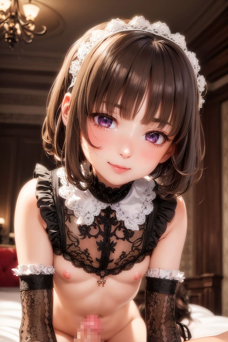 【二次元AIエロ】えっちな美少女メイドがいる邸宅