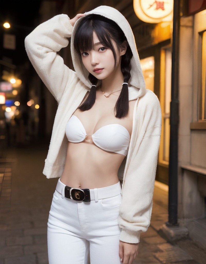 【リアル系AI画像】へそ出しコーデのおしゃれ美女(AIグラビア編)