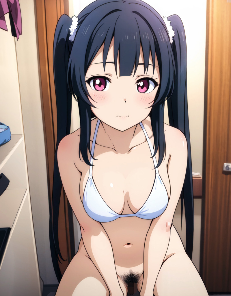 【二次元AIエロ】ボトムレスでおま〇こ丸見えなビキニ美少女【オリジナルCG・AIエロ画像】