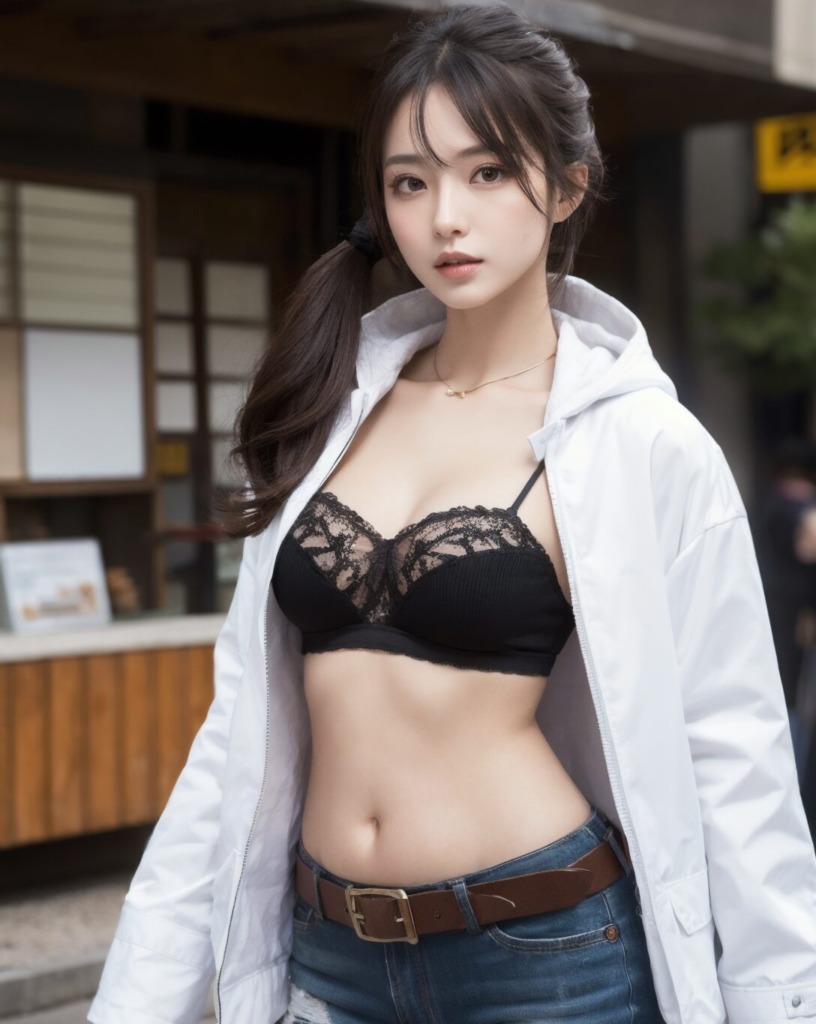 【リアル系AI画像】へそ出しコーデのおしゃれ美女(AIグラビア編)