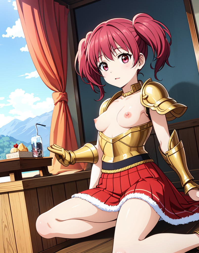 【二次】防御力低そうな鎧を着た美少女たち【オリジナル二次元AIエロ画像】
