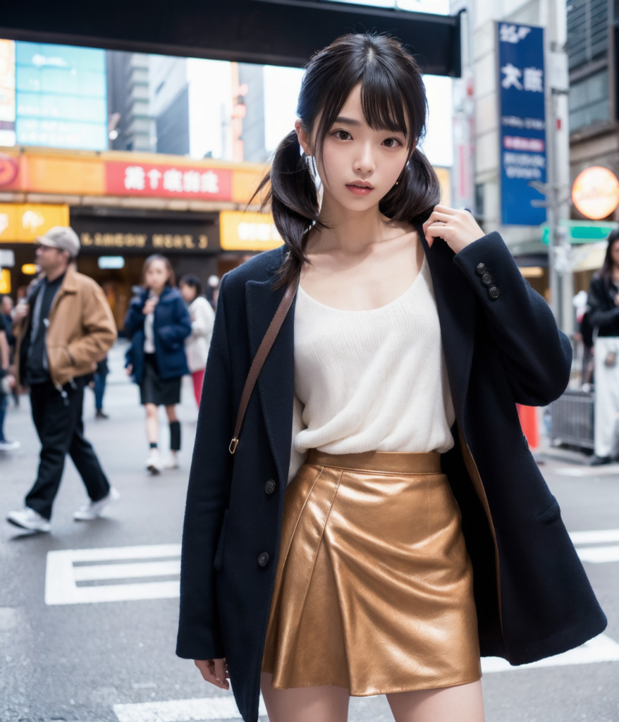 【リアルAI画像】スカートを履いたオシャレ女子(AIグラビア)