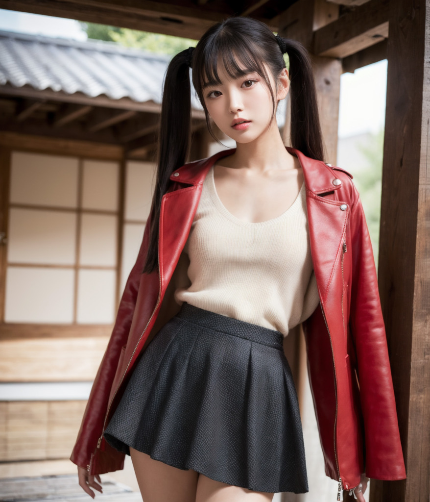 【リアルAI画像】スカートを履いたオシャレ女子(AIグラビア)