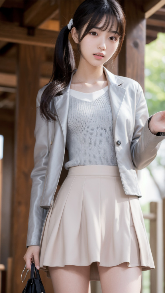 【リアルAI画像】スカートを履いたオシャレ女子(AIグラビア)