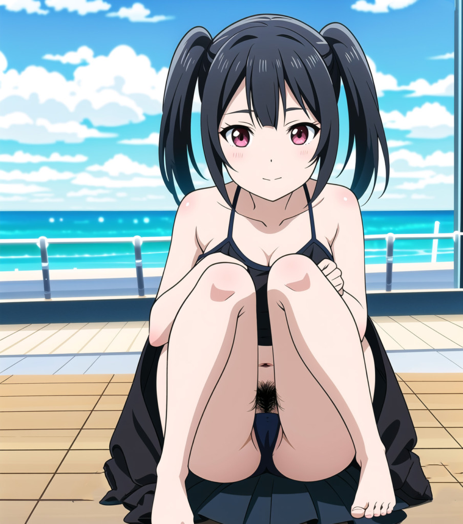 【二次元AIエロ】ビキニの下がほぼヒモ⁉履いてない⁉丸見えビキニを着てる美少女たち【オリジナルAIエロ画像】