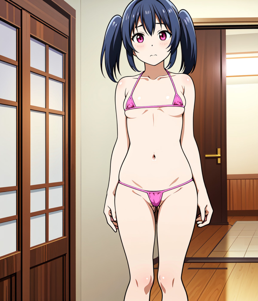 【二次元AIエロ】ビキニの下がほぼヒモ⁉履いてない⁉丸見えビキニを着てる美少女たち【オリジナルAIエロ画像】