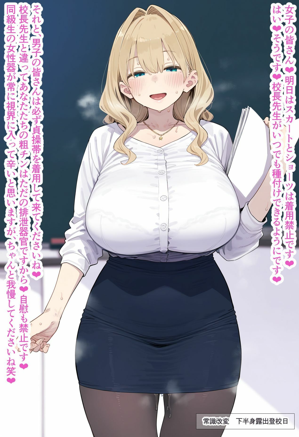 【セリフつき二次元エロ】爆乳J〇たちとエッチしまくる///
