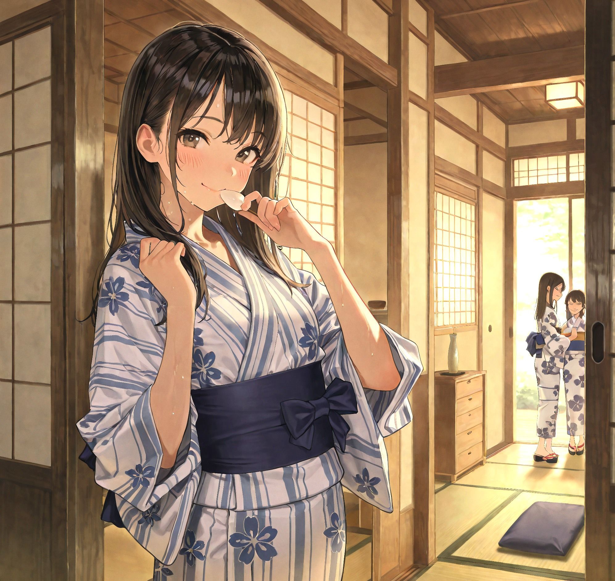 【二次】温泉旅館でやりたい放題されちゃう！エッチなルールのある旅館【二次元AIエロ画像】