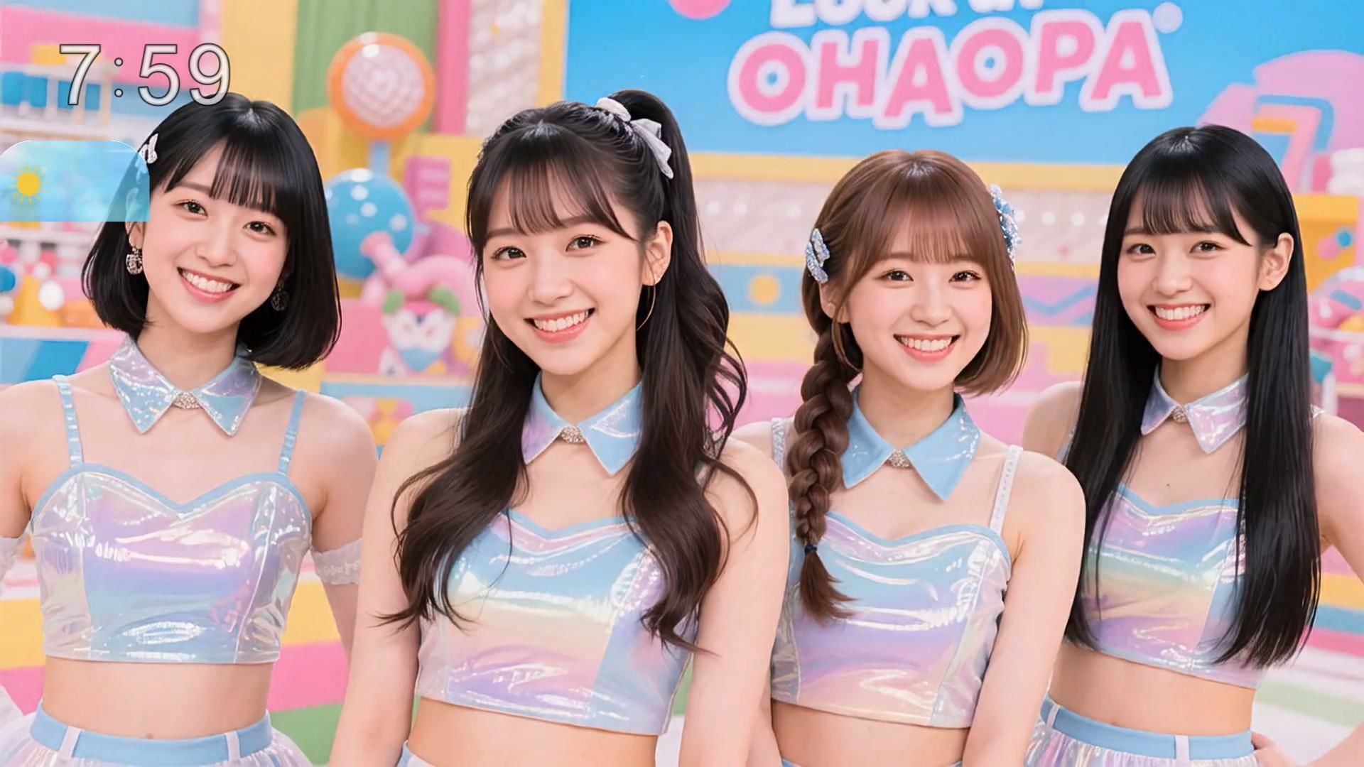【動く!リアルAIエロ】朝の情報番組でおっぱい丸出し!昭和のテレビが蘇るAIエロ動画
