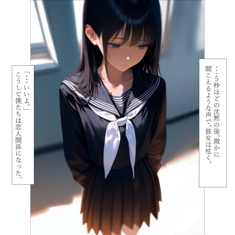 【二次】無表情な美女系JKをラブドールとして使う…[ストーリーあり二次元AIエロ画像]