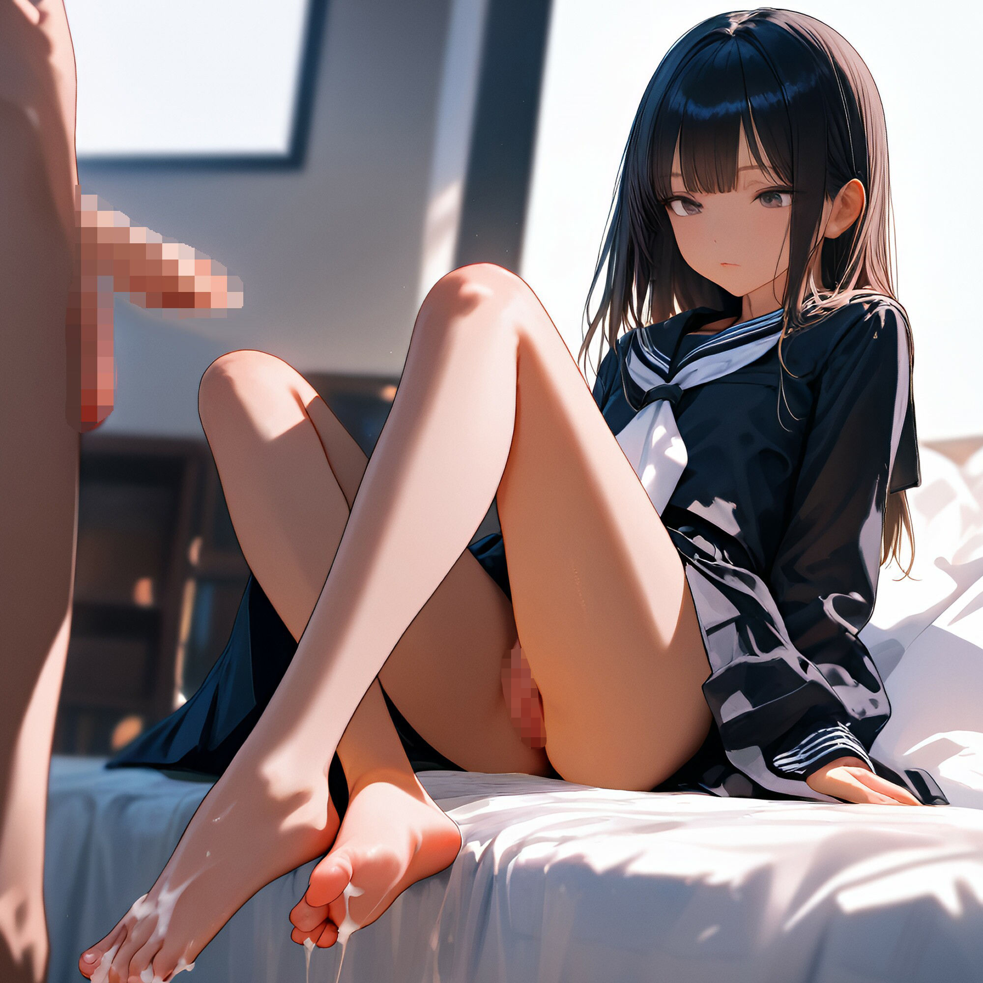 【二次】無表情な美女系JKをラブドールとして使う…[ストーリーあり二次元AIエロ画像]