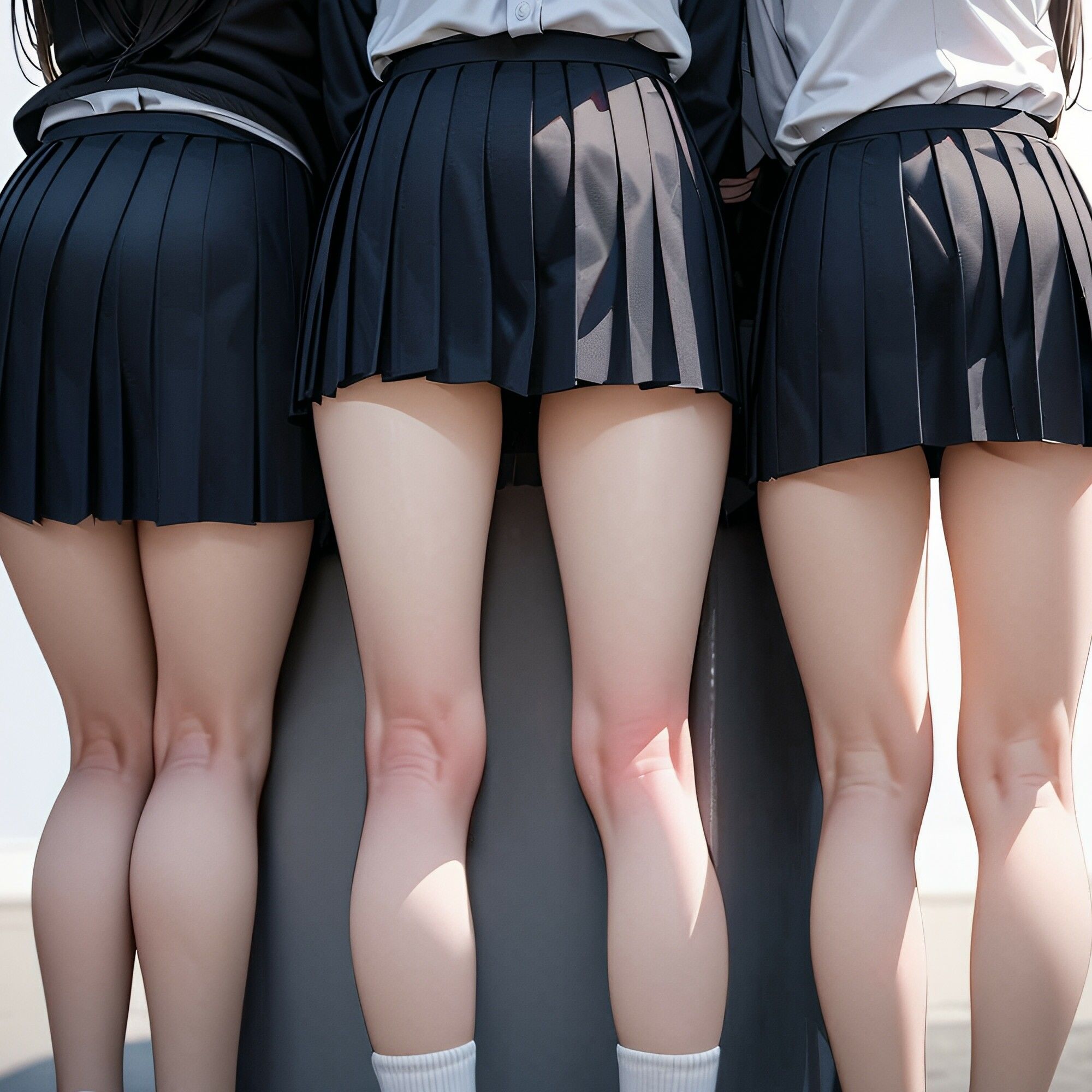 【二次】制服フェチ向け！日常からパンチら、制服JKとの密着までが楽しめる二次元AIエロ画像