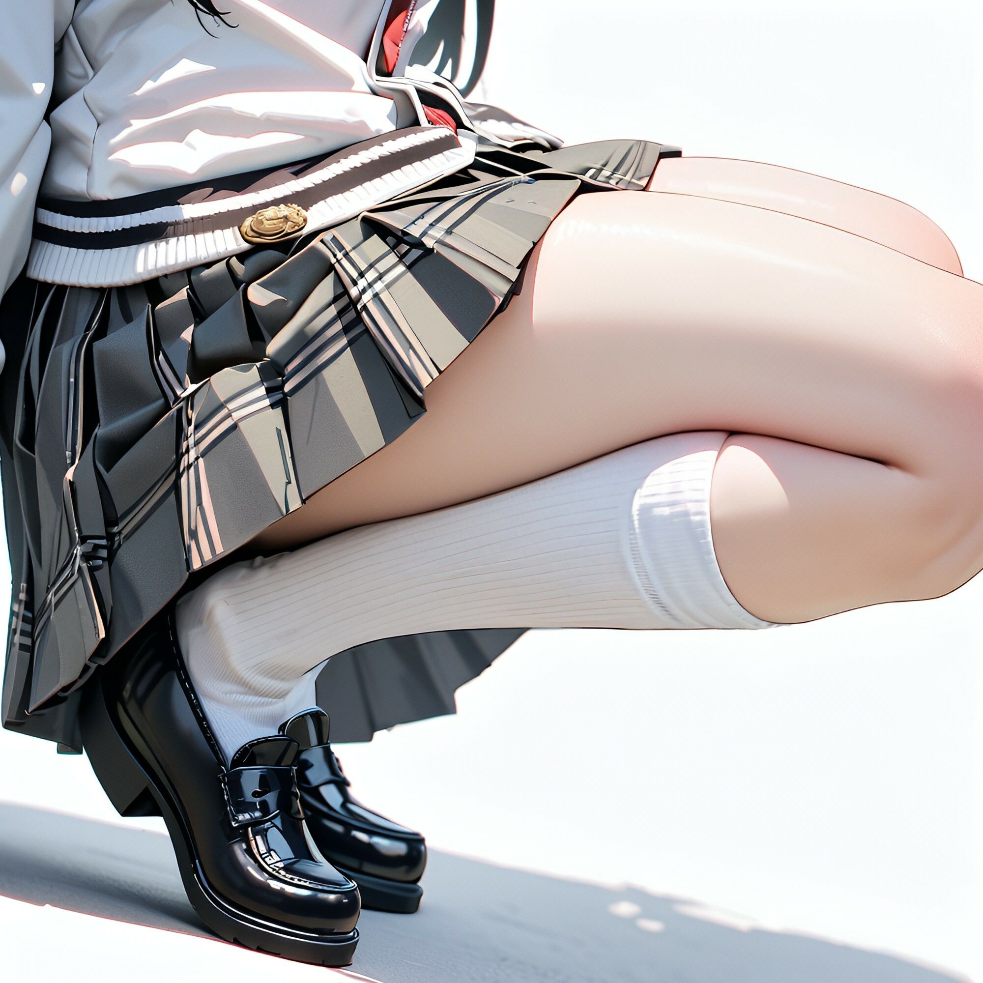 【二次】制服フェチ向け！日常からパンチら、制服JKとの密着までが楽しめる二次元AIエロ画像