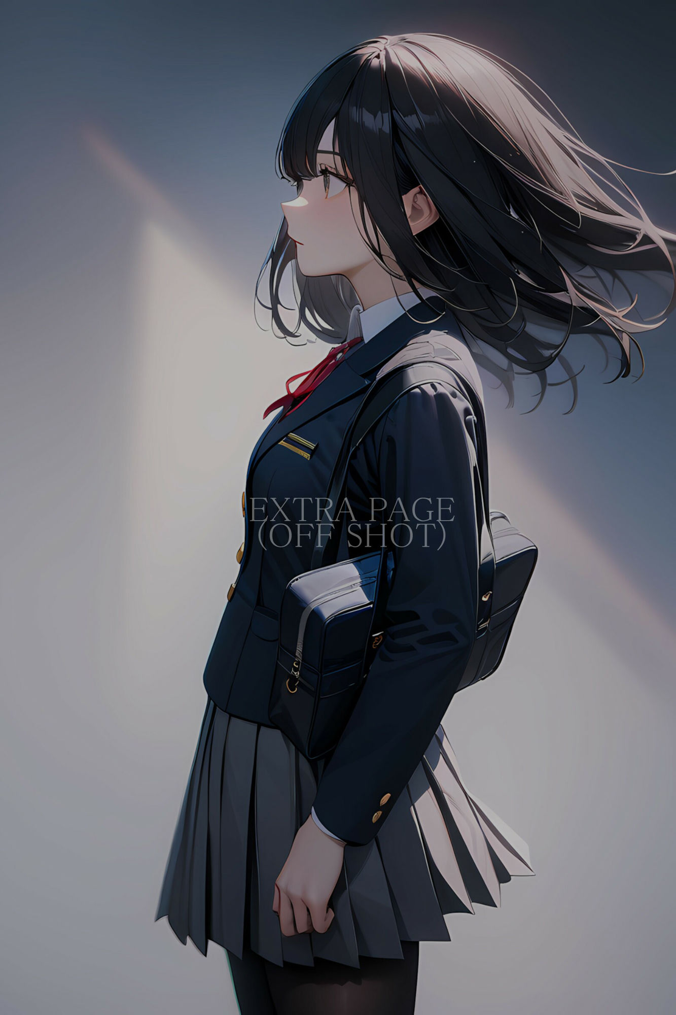 【セリフ付き二次】妹の友達の制服JK(通学電車編)[台詞つき二次元AIエロ画像]