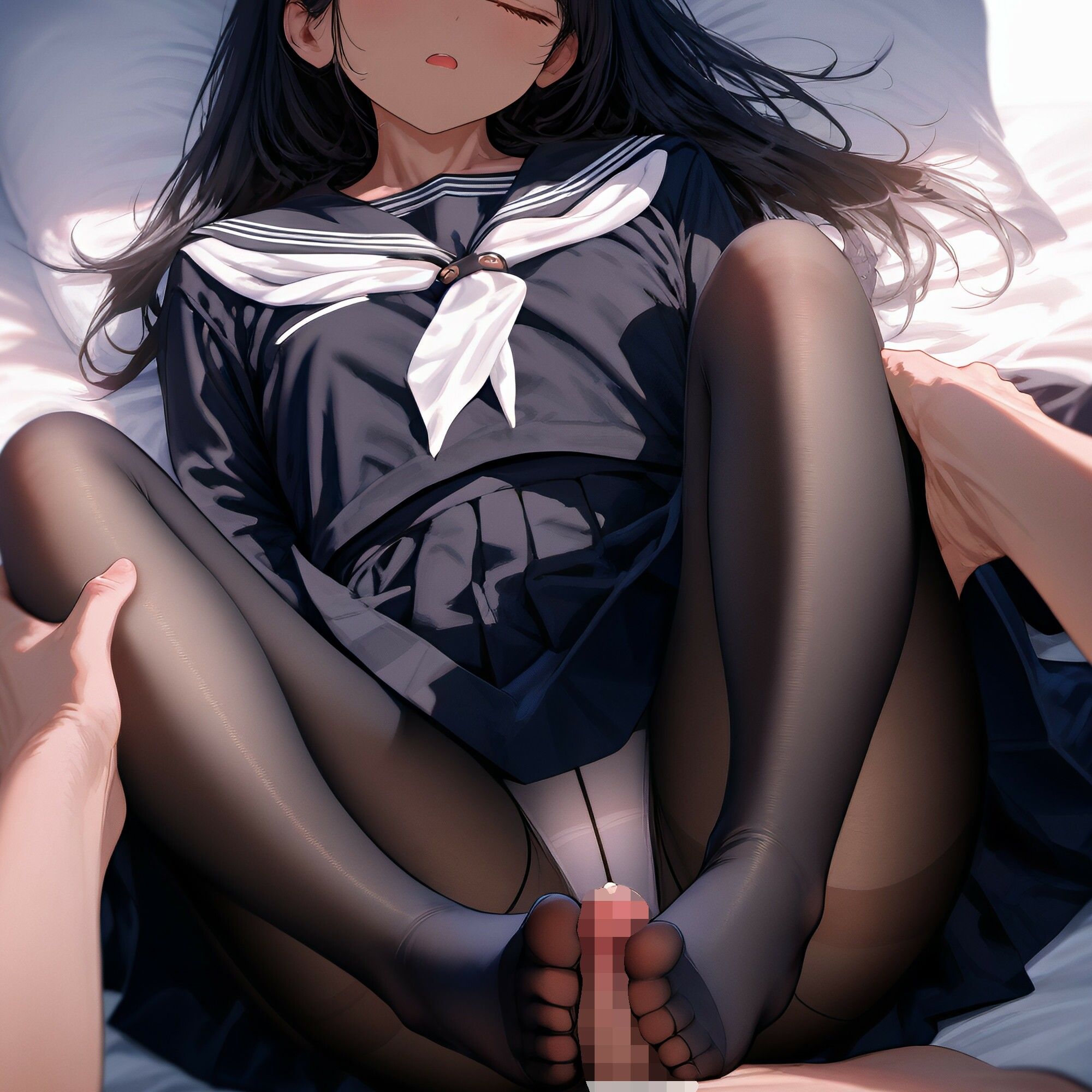 【二次】運動部JKの妹をオナホ扱いする二次元AIエロ画像