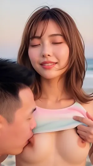 【動画】おっぱい！乳首舐めなどで美乳を楽しむリアルAIエロ動画