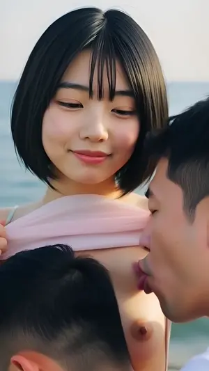 【動画】おっぱい！乳首舐めなどで美乳を楽しむリアルAIエロ動画