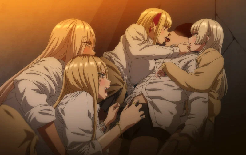 【アニメ】爆乳なJKギャルたちとのハーレム生活！家に上がり込んで来たギャルとセックスしまくるエロアニメ