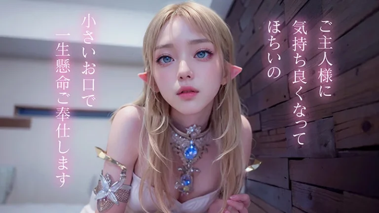 【AIAV】貧乳エルフと中出しセックス///[身体は実写・顔はAIのAIエロ動画]