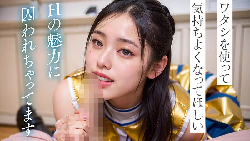 【AIAV】美少女チアがあなたを全力応援！[身体は実写・顔はAIのAIエロ動画]