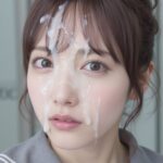 【リアル】ぶっかけ天国♡濃密ザーメンどっぴゅん！清楚JKにたっぷり注ぎ塗りたくる！精子の似合う美少女のリアルAIエロ画像