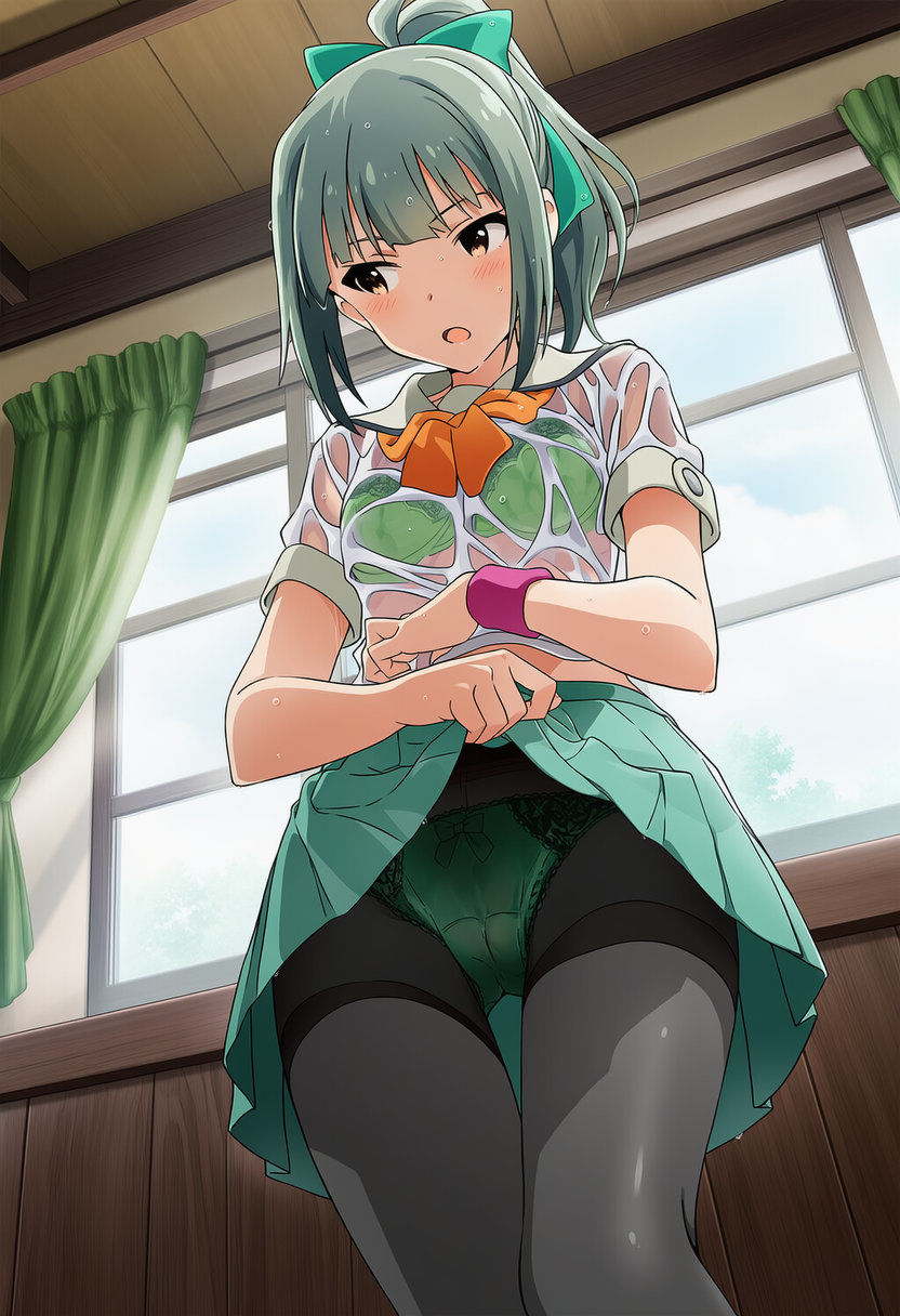【二次】びしょ濡れの艦隊少女がナマ着替えでおっぱい丸出し♡清楚娘たちのあられもない盗撮姿がシコい二次元AIエロ画像