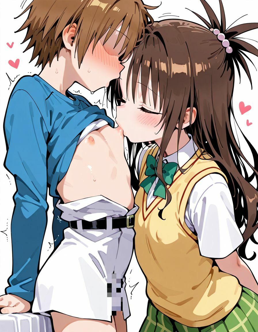 【二次】ToLOVEる結城美柑の顔射ナマフェラ＆本気セックス！ツンデレ妹の絶頂と事後の二次元AIエロ画像