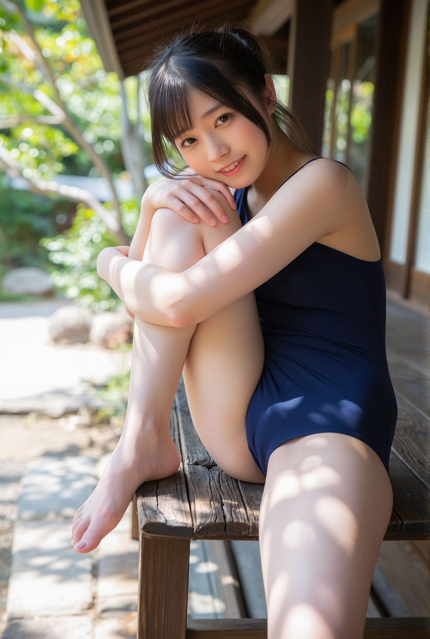 【リアル】スク水美少女がザーメン白濁まみれ♡お菓子系アイドル女子風の変態ぶっかけプレイリアルAIエロ画像