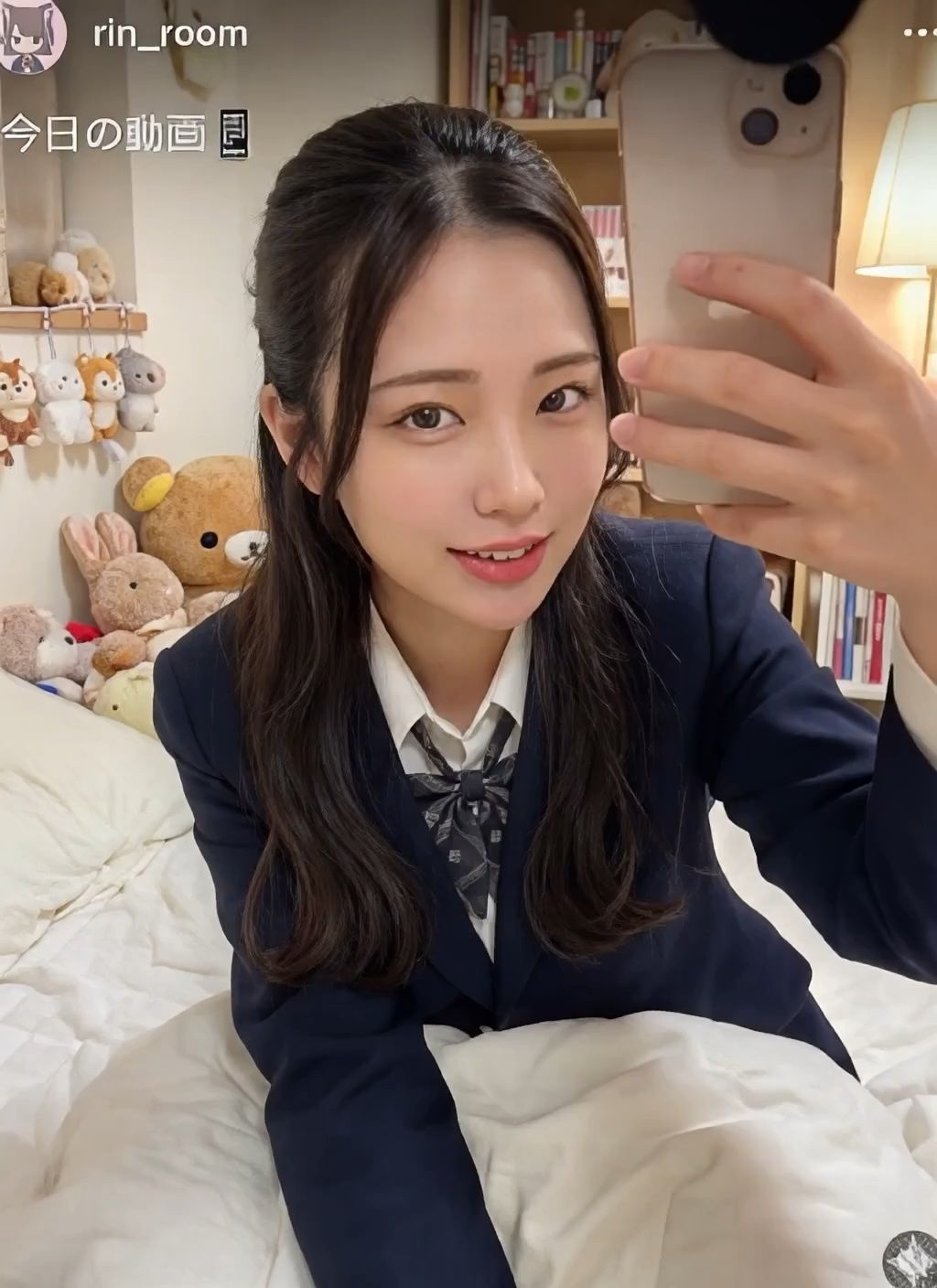【AI動画】衝撃拡散!美巨乳おっぱい見えてる配信事故!制服女子45人のガチナマハプニングのリアルAIエロ動画