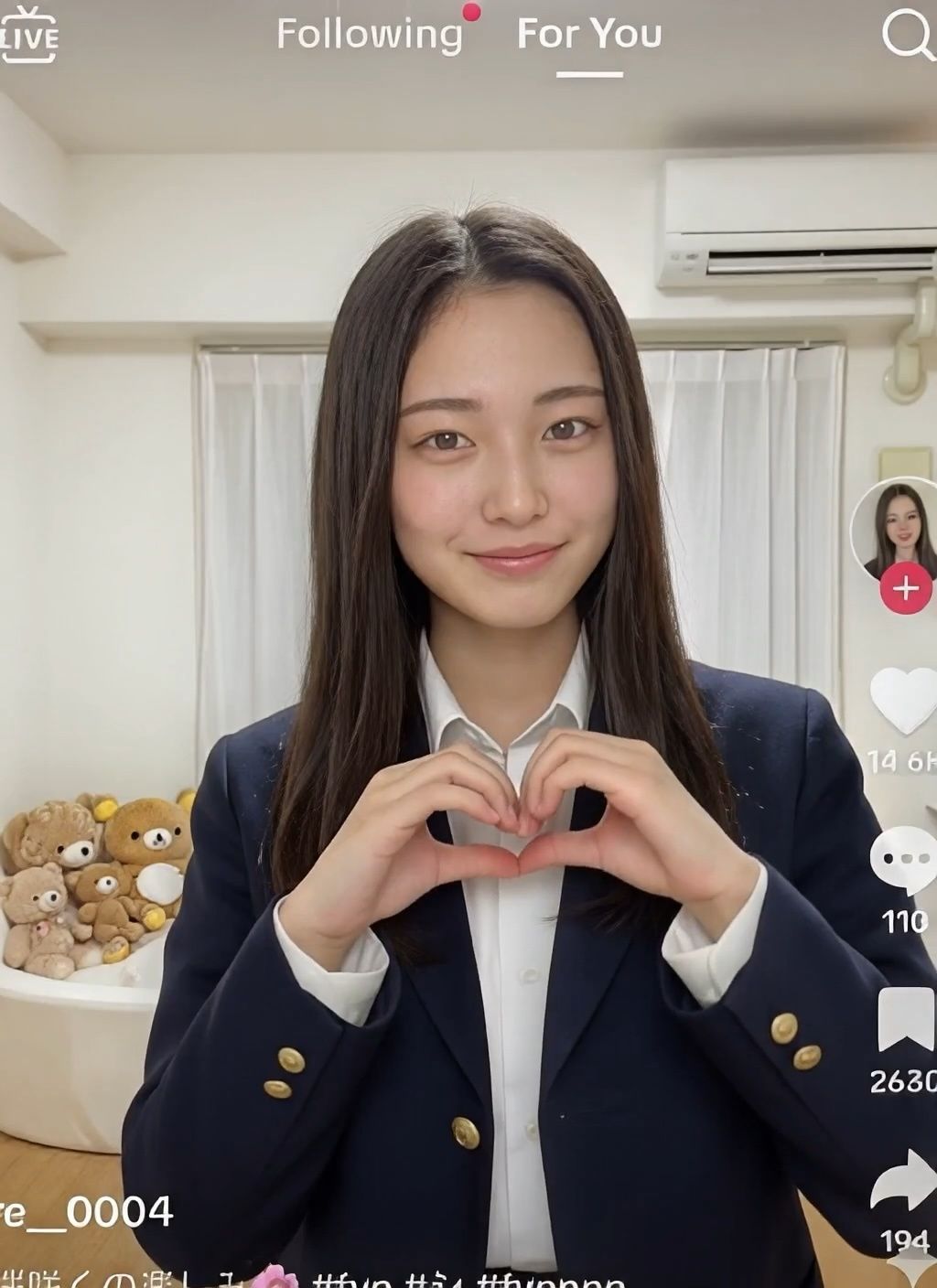 【AI動画】衝撃拡散!美巨乳おっぱい見えてる配信事故!制服女子45人のガチナマハプニングのリアルAIエロ動画