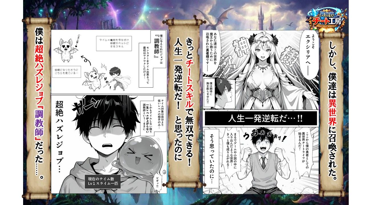 【AI漫画】喘げよクッソ生意気な高飛車女!異世界で俺のメス豚マンコになれ!チート覚醒能力・調教師で狂うまで膣穴凌辱するAIエロマンガ