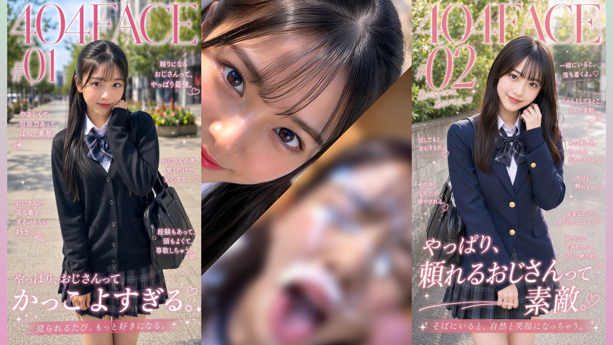 【AI動画】美人JK「オジサン大好き♡」思いっきりザーメン顔射させてくれる常識改変！オジサンが人権を得るリアルAIエロ動画